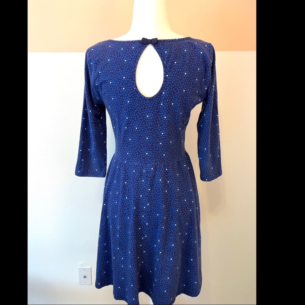 LC Lauren Conrad Dress, blue hearts, skater, Medium